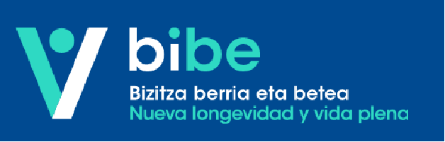 Logo BIBE- Bizitza berria eta betea/Nueva longevidad y vida plena